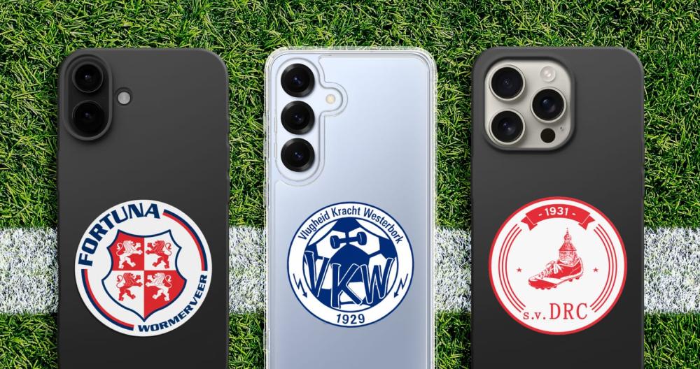 Telefoonhoesje met logo van jouw club Telefoonhoesje met logo van jouw club