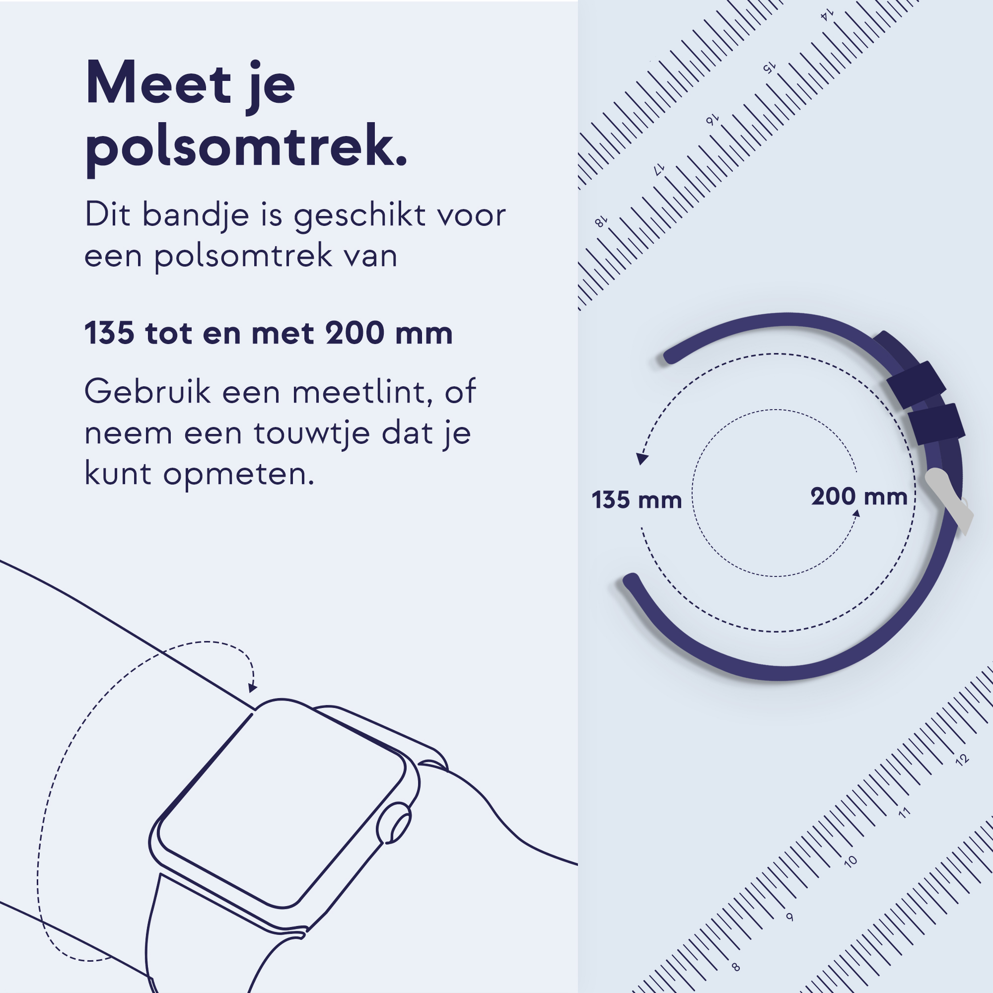 imoshion Stalen bandje - Universeel 20 mm aansluiting - Rosé Goud