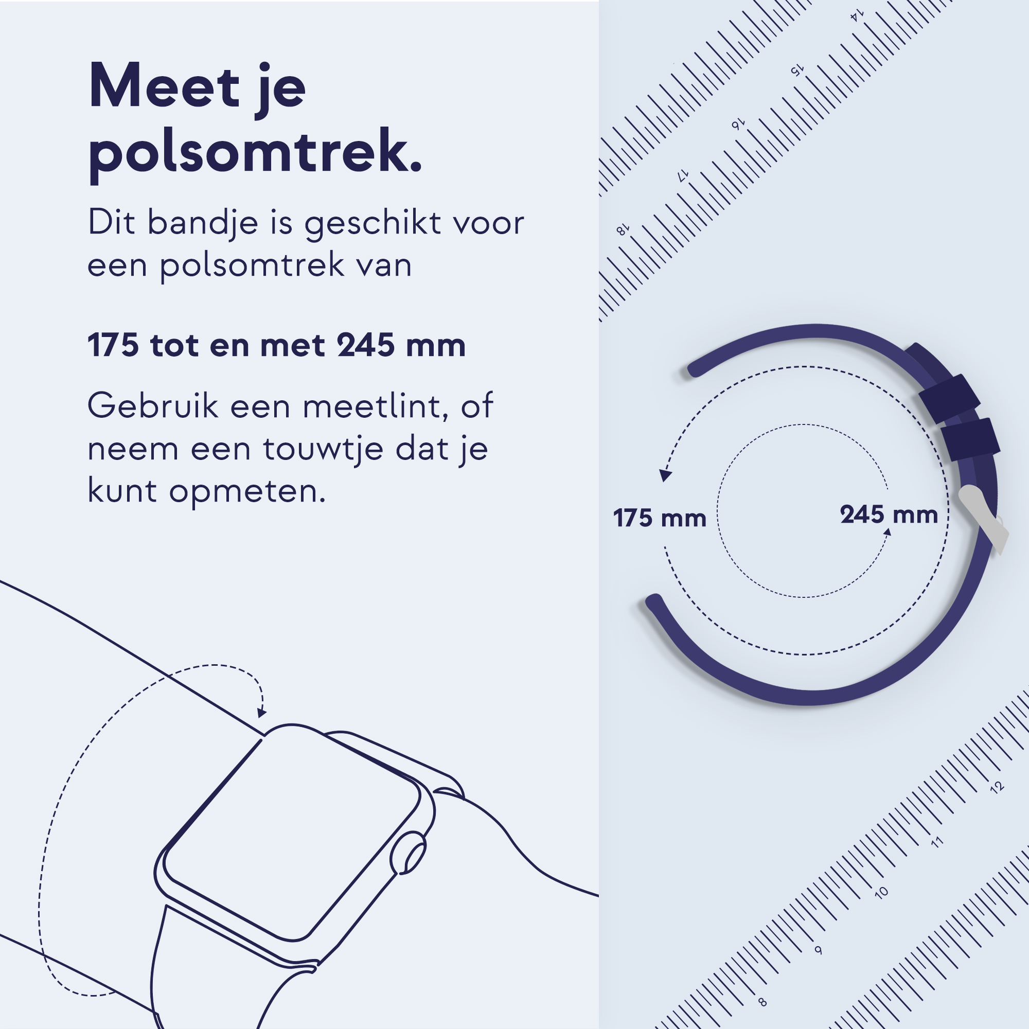 imoshion QuickFit® Nylon bandje - Garmin 20 mm aansluiting - Maat L/XL - Zwart