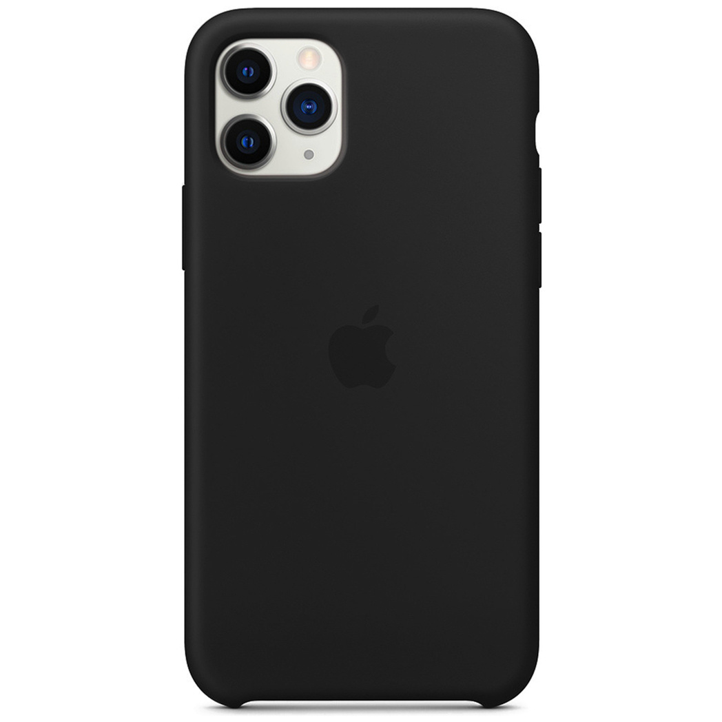 Coque en silicone Apple iPhone 11 Pro Max - Noir
