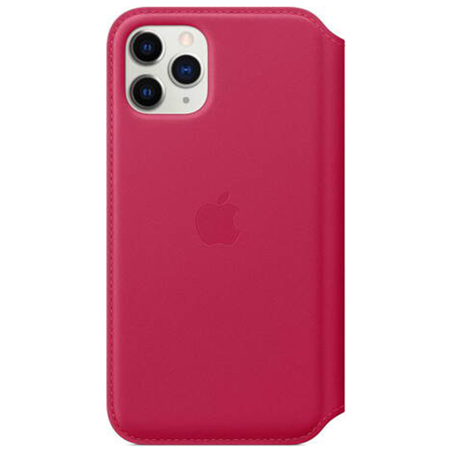 Leather Folio Bookcase voor de Apple iPhone 11 Pro - Red Raspberry