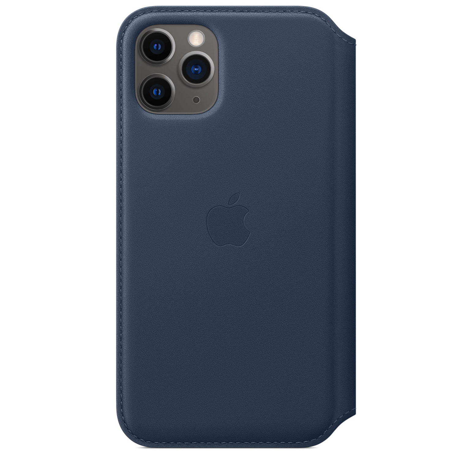 Leather Folio Bookcase voor de Apple iPhone 11 Pro - Deep Sea Blue