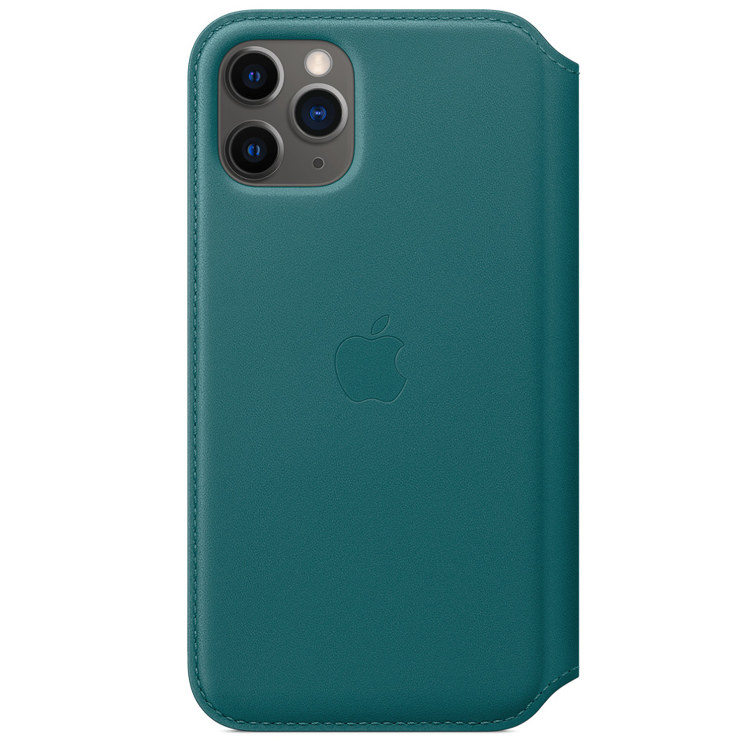 Leather Folio Bookcase voor de Apple iPhone 11 Pro - Peacock