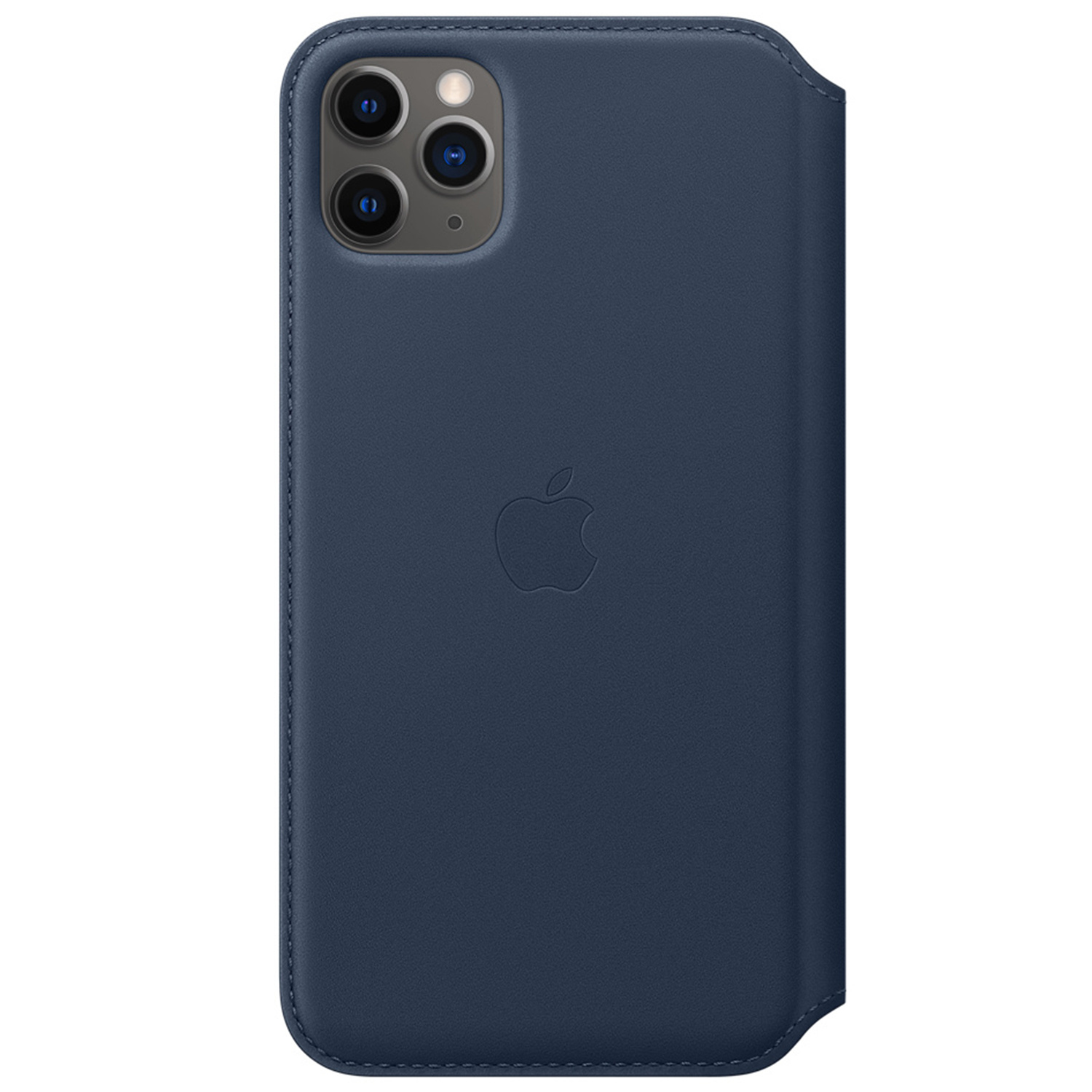 Leather Folio Bookcase voor de Apple iPhone 11 Pro Max - Deep Sea Blue