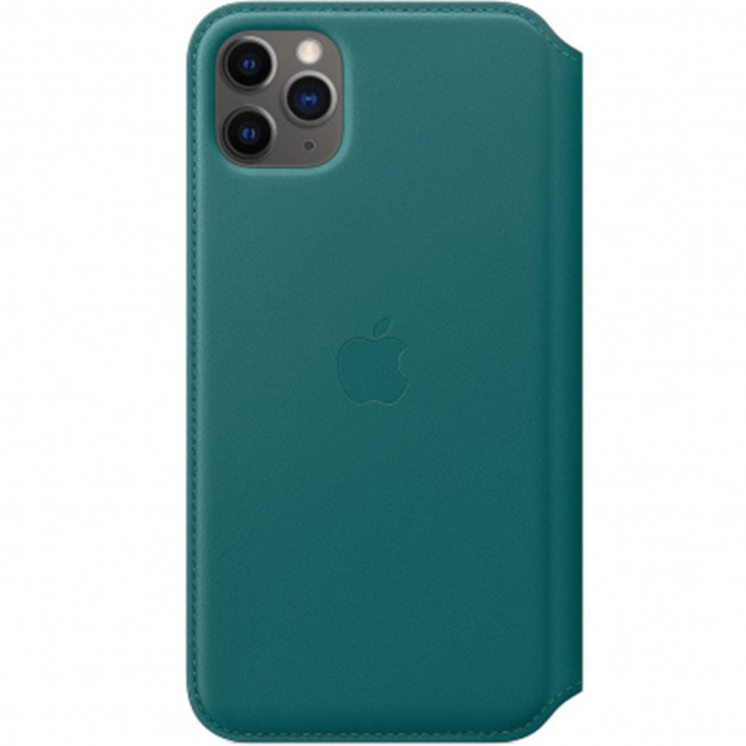 Leather Folio Bookcase voor de Apple iPhone 11 Pro Max - Peacock
