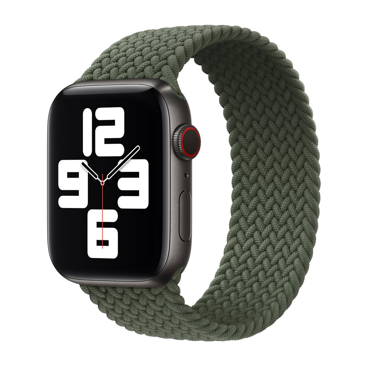Bracelet Solo tressé Apple Watch | 38/40/41/42 mm - Taille 9 - Inverness Green