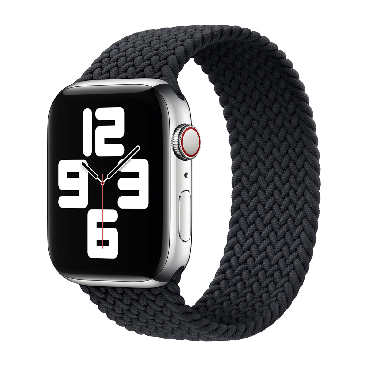 Bracelet Solo tressé Apple Watch | 38/40/41/42 mm - Taille 2 - Charcoal