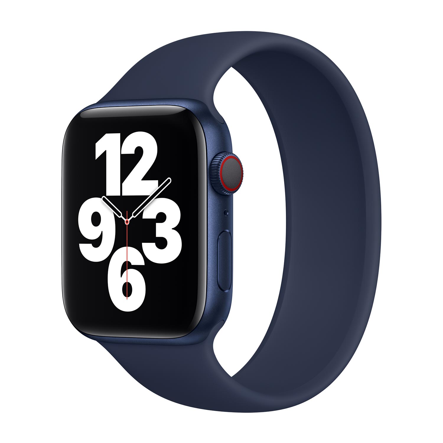 Siliconen solobandje voor de Apple Watch | 38/40/41/42 mm - Maat 2 - Deep Navy
