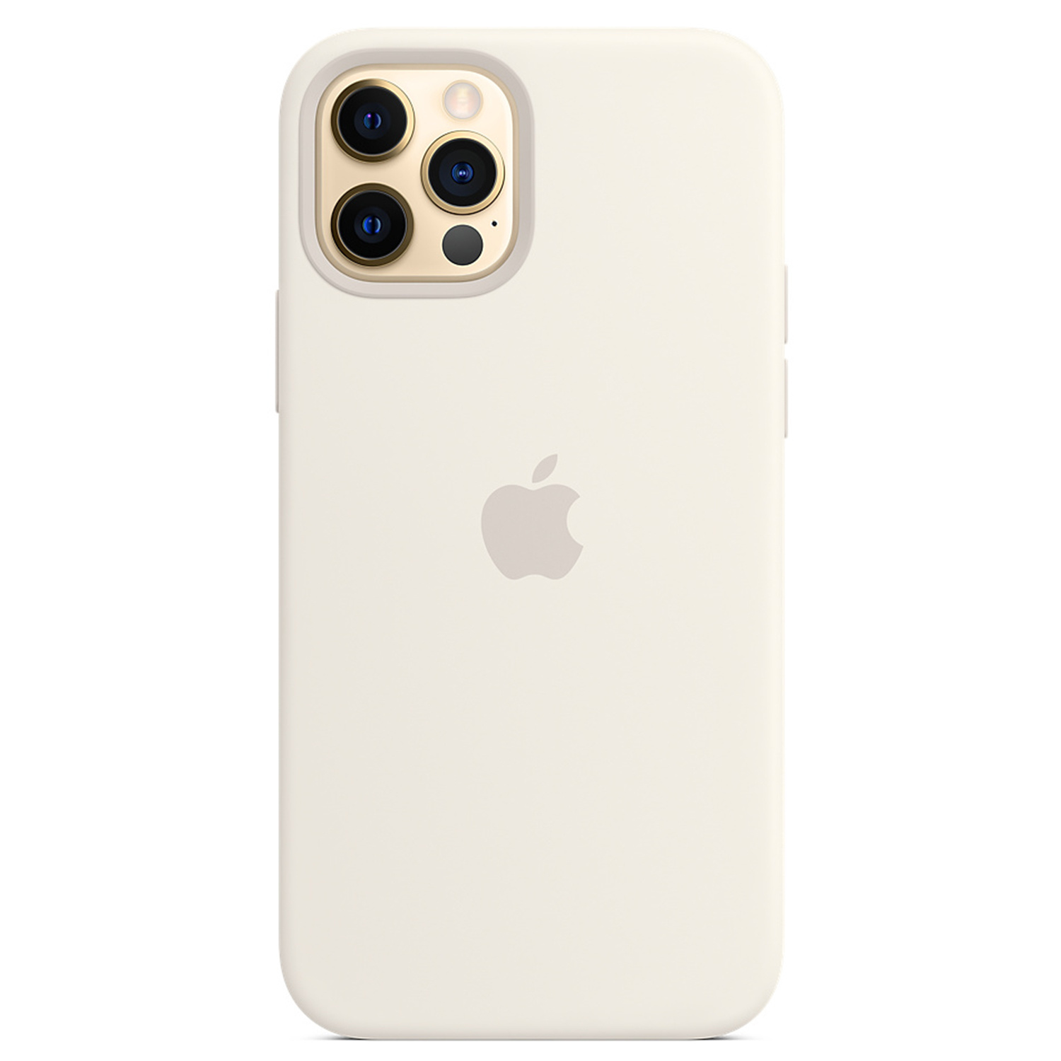 Silicone Backcover MagSafe voor de Apple iPhone 12 (Pro) - White