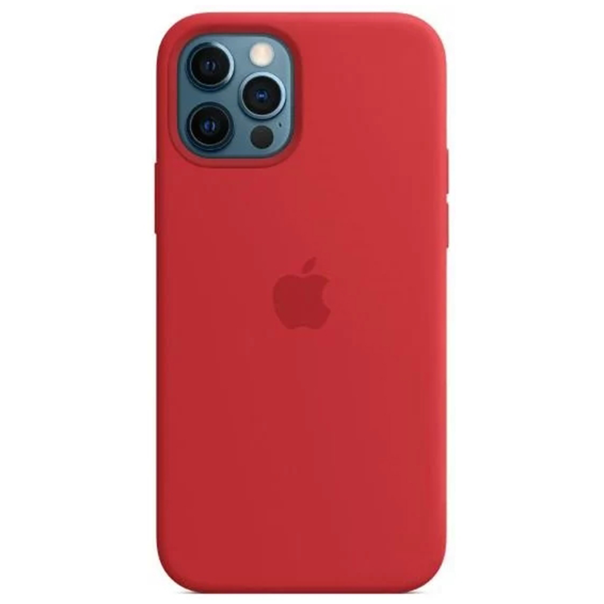 Silicone Backcover MagSafe voor de Apple iPhone 12 (Pro) - Red