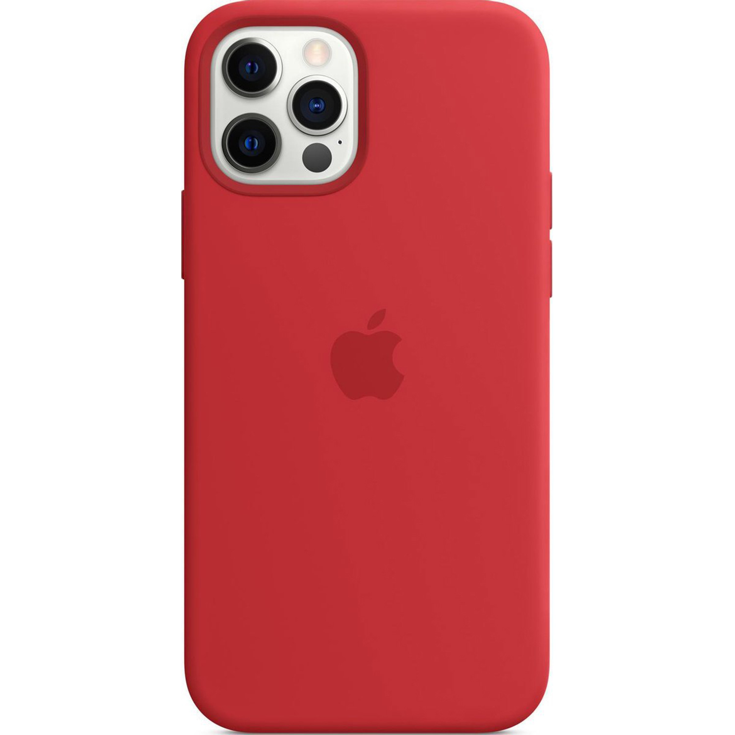 Silicone Backcover MagSafe voor de Apple iPhone 12 (Pro) - (Product) Red