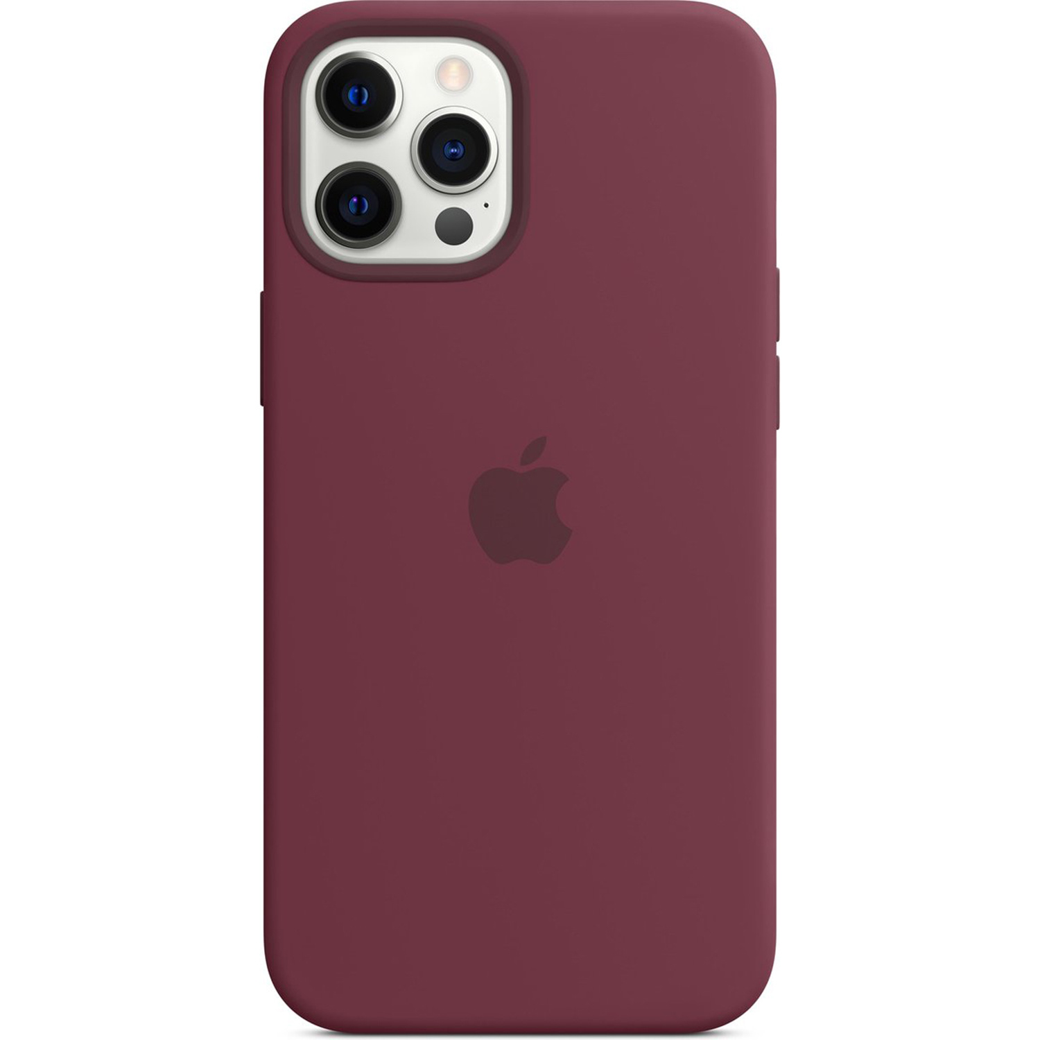 Coque en silicone MagSafe Apple iPhone 12 Pro Max - Plum