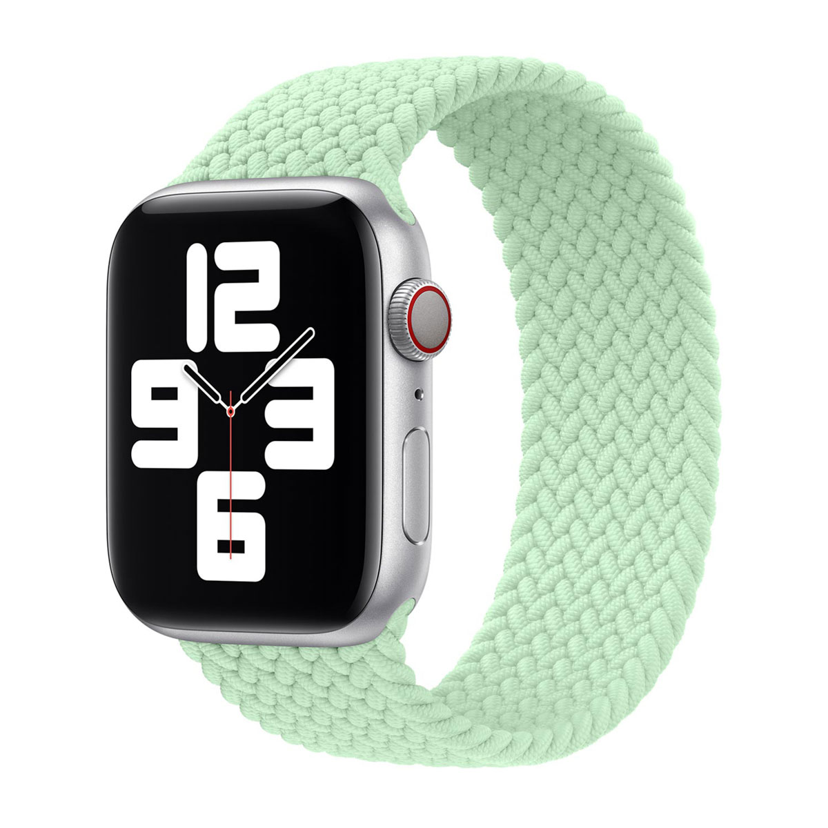 Bracelet Solo tressé Apple Watch | 44/45/46/49 mm - Taille 4 - Pistachio
