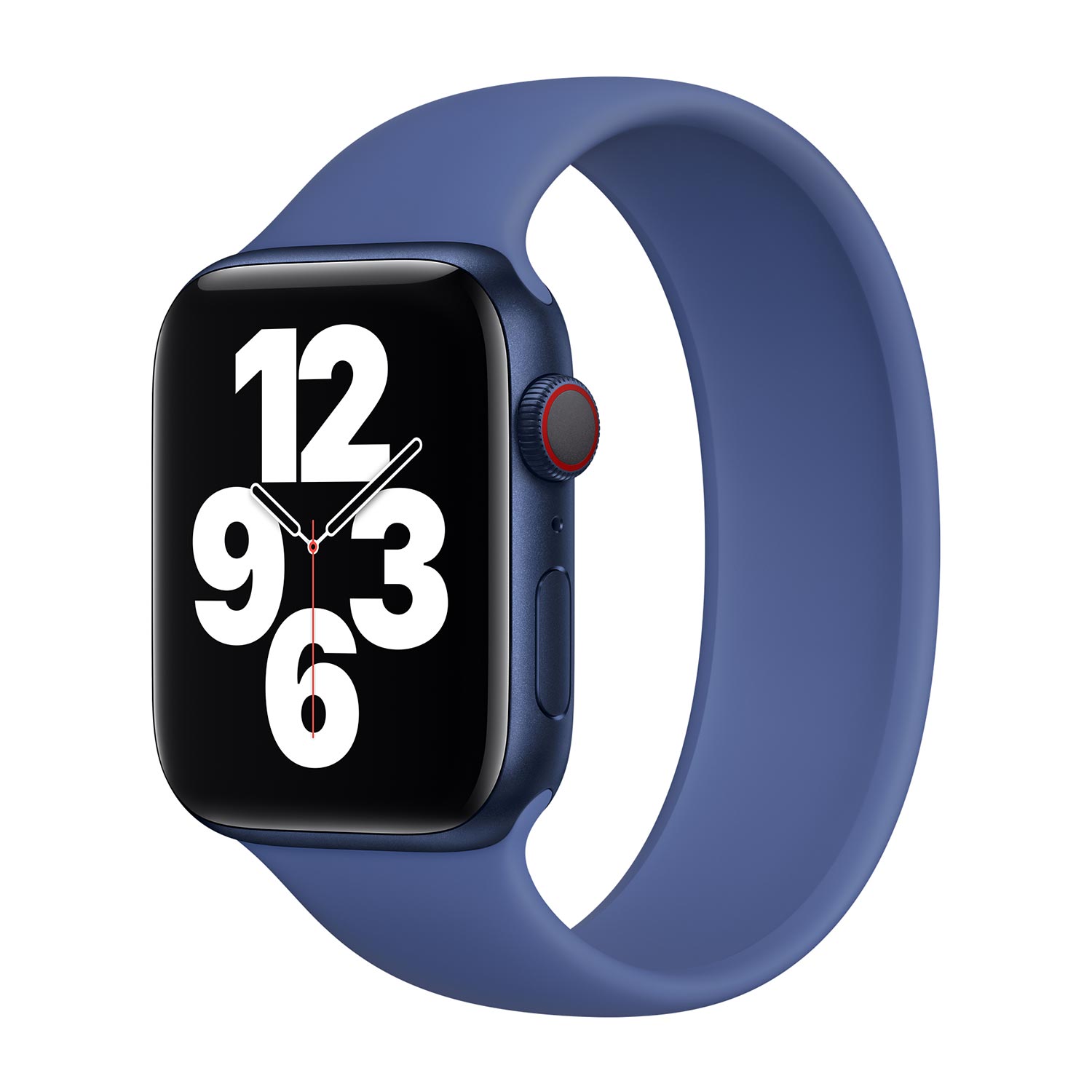 Siliconen solobandje voor de Apple Watch | 38/40/41/42 mm - Maat 5 - Toma Blue