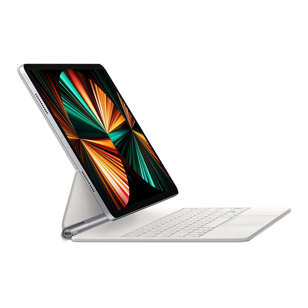 Magic Keyboard Apple iPad Air 13 pouces (2026) M4 / (2025) M3 / (2024) M2 / iPad Pro 12.9 (2018/2020/2021/2022) - QWERTY / UK - Blanc