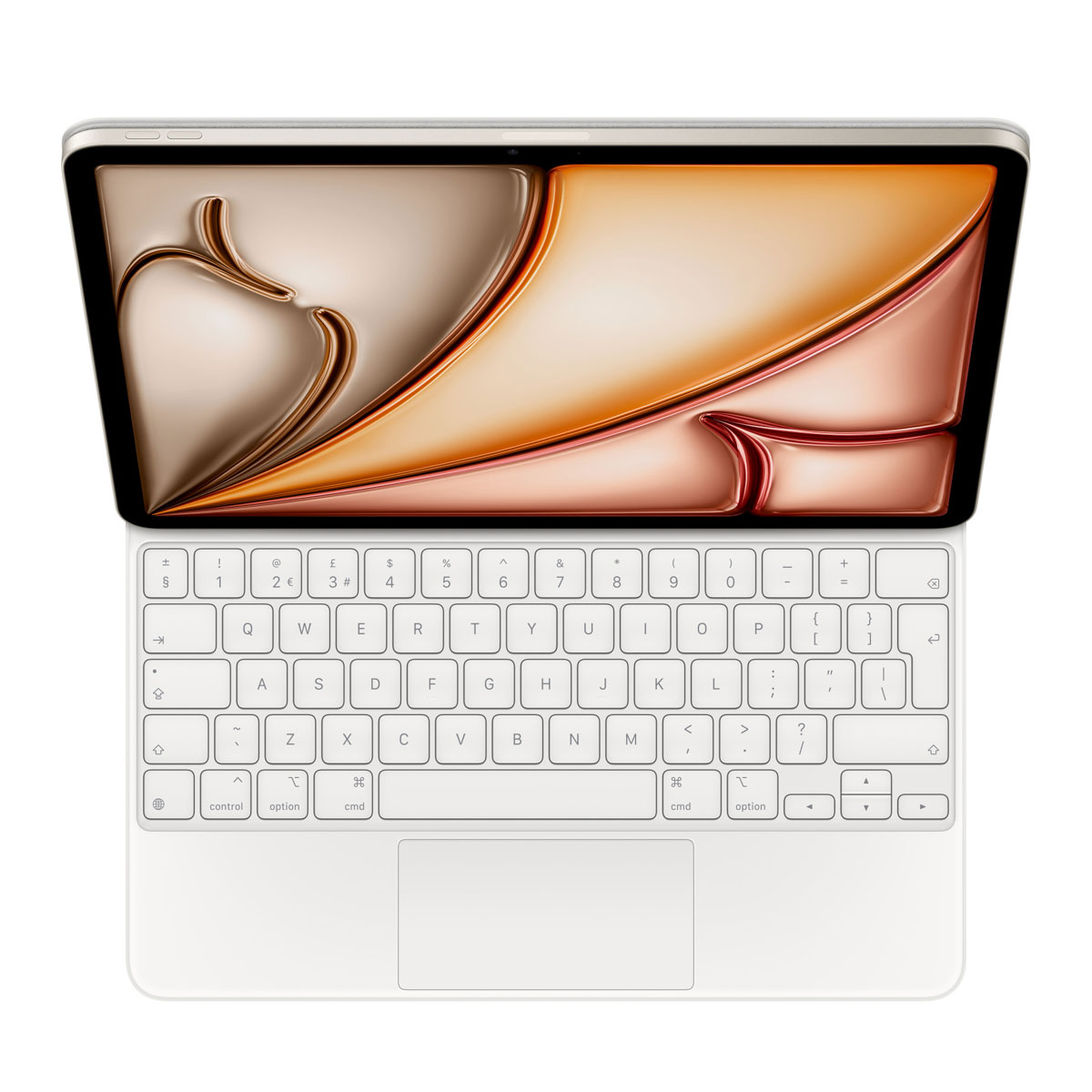 Magic Keyboard Apple iPad Air 13 pouces (2026) M4 / (2025) M3 / (2024) M2 / iPad Pro 12.9 (2018/2020/2021/2022) - QWERTY / INT - Blanc