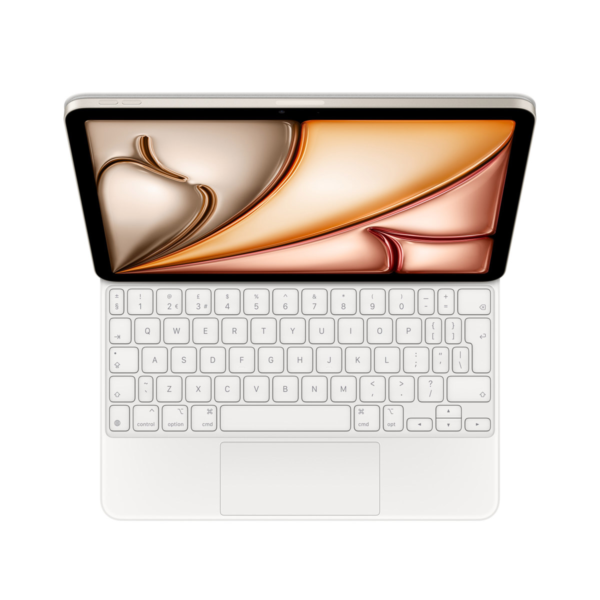 Magic Keyboard voor de Apple iPad Air 11 inch (2026) M4 / (2025) M3 / (2024) M2 / Air 5 (2022) / Air 4 (2020) / Pro 11 (18/20/21/22) - QWERTY / INT - Wit