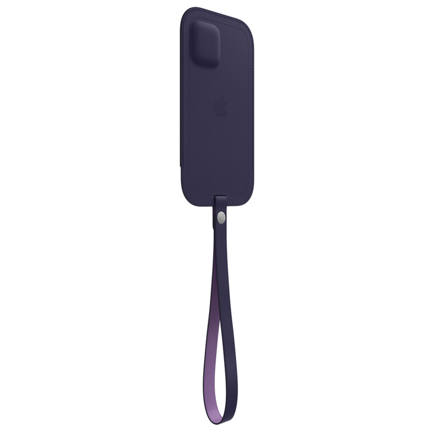 Sacoche en cuir MagSafe Apple iPhone 12 Mini - Deep Violet
