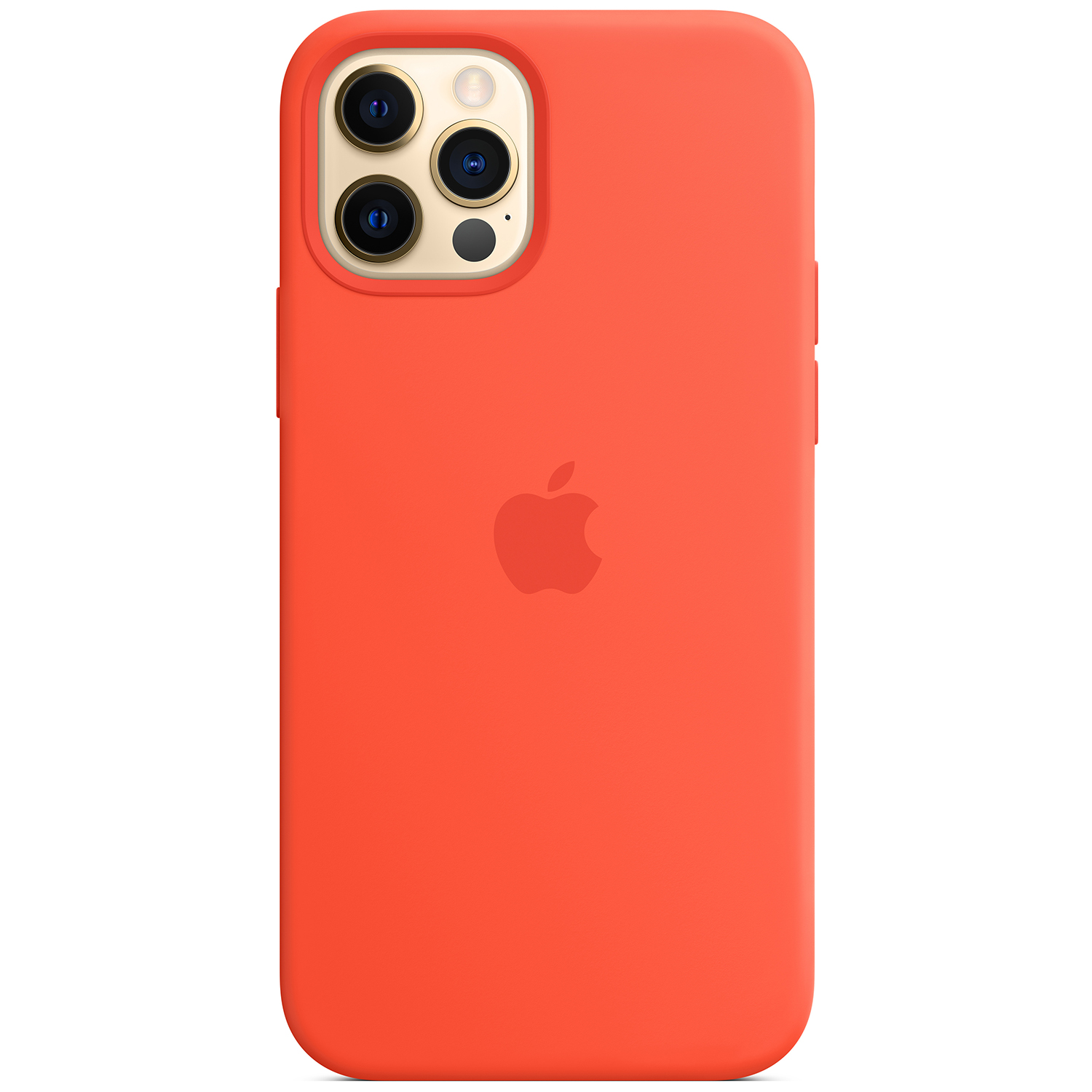 Coque en silicone MagSafe Apple iPhone 12 (Pro) - Electric Orange