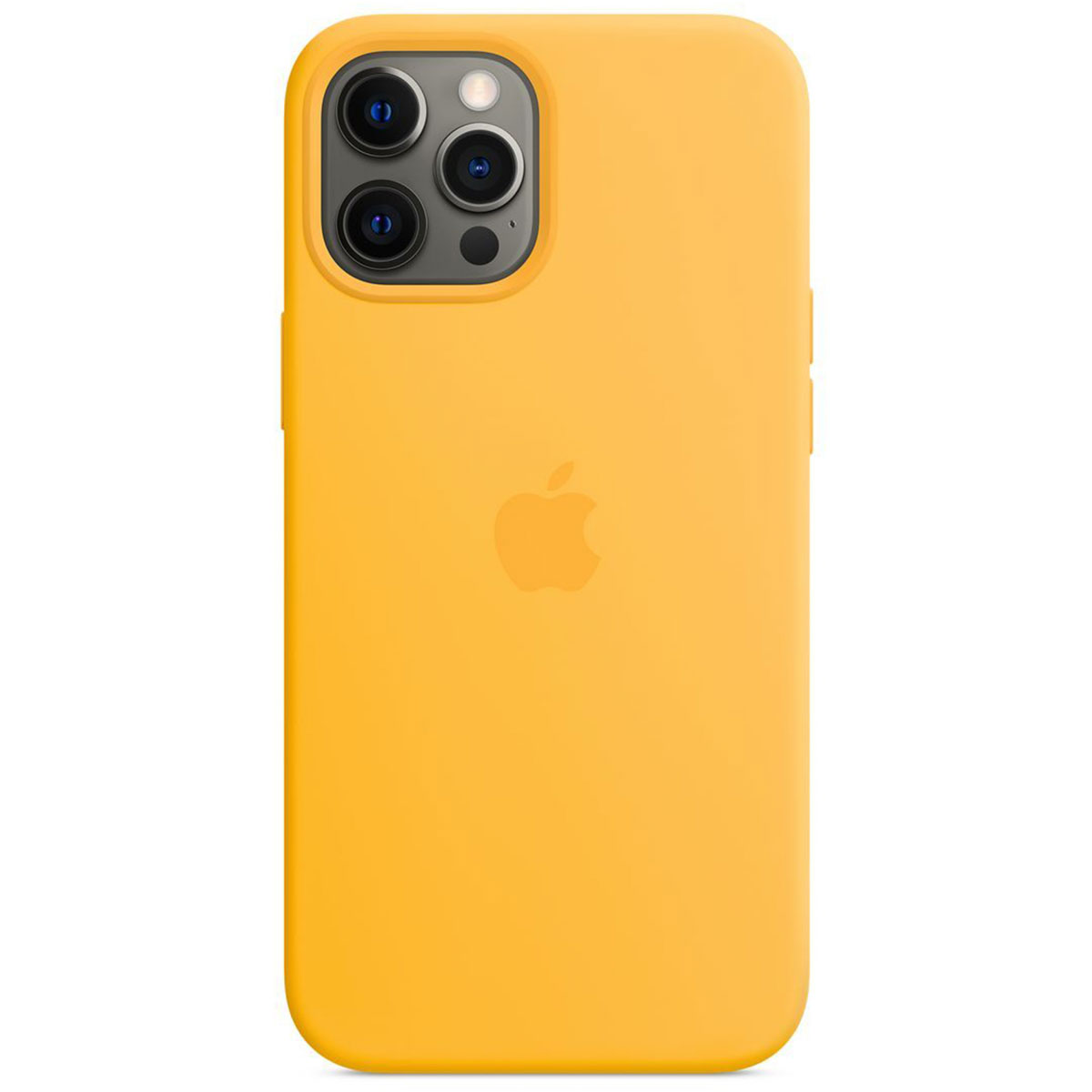 Silicone Backcover MagSafe voor de Apple iPhone 12 Pro Max - Sunflower
