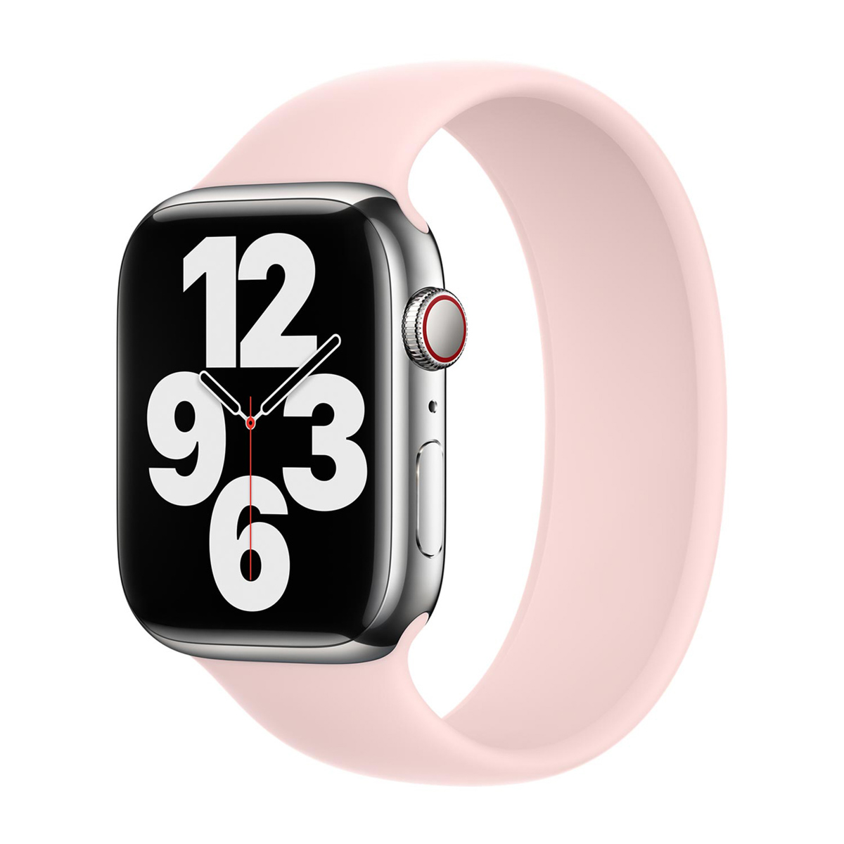 Siliconen solobandje voor de Apple Watch | 38/40/41/42 mm - Maat 5 - Chalk Pink