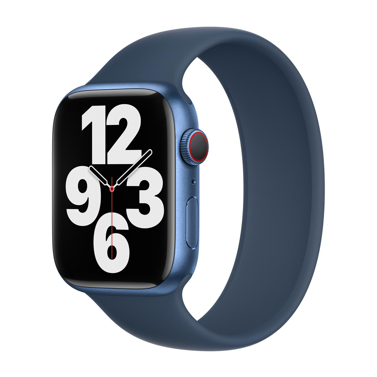 Siliconen solobandje voor de Apple Watch | 44/45/46/49 mm - Maat 6 - Abyss Blue