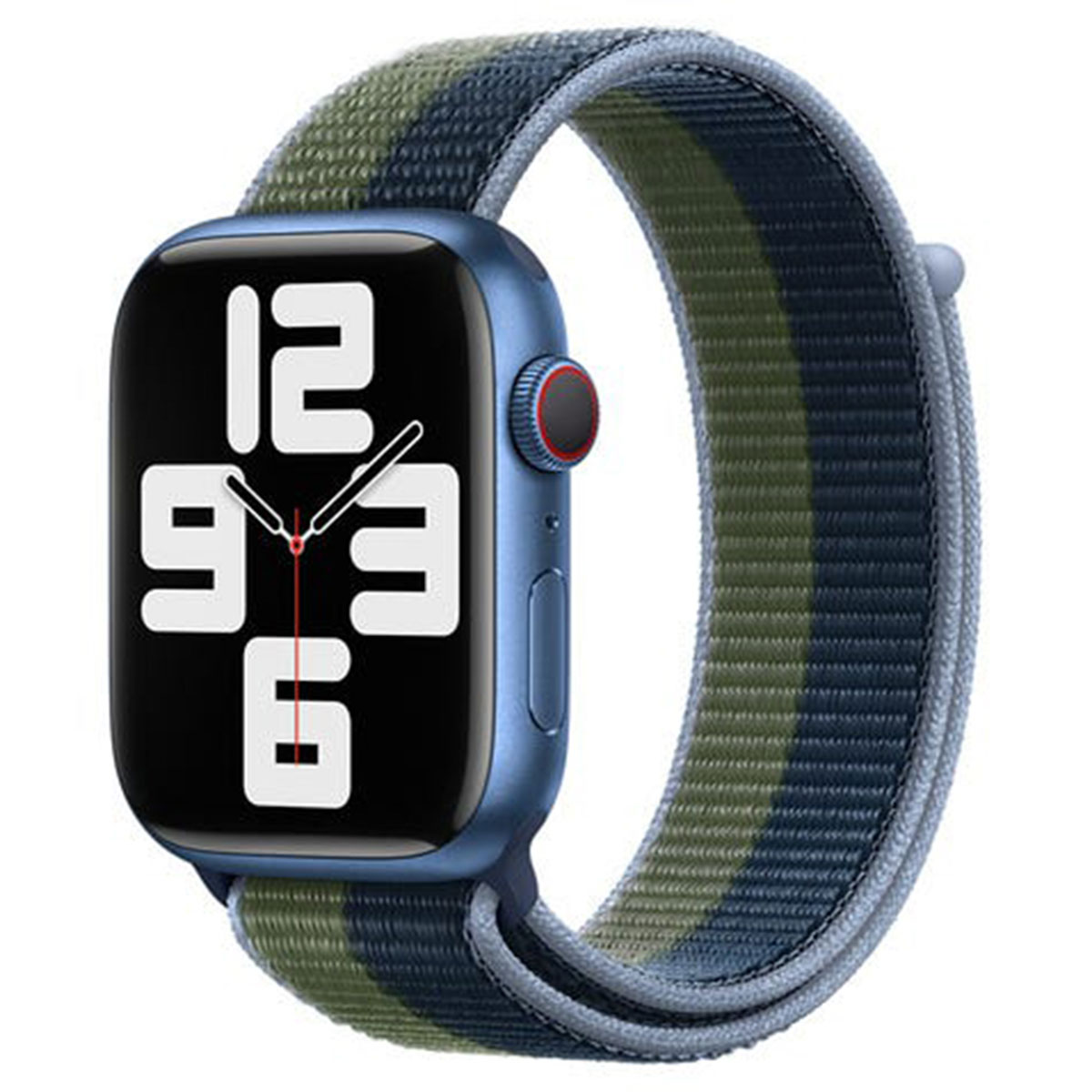 Bracelet Sport Loop Apple Watch | 44/45/46/49 mm - Abyss Blue/Moss Green