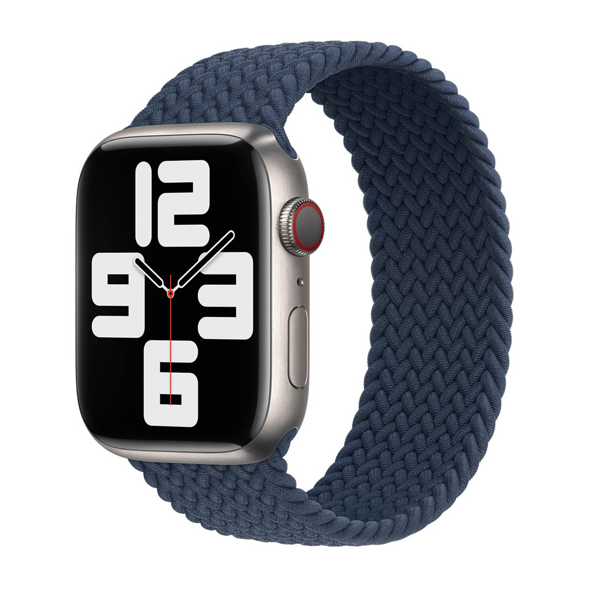 Gevlochten solobandje voor de Apple Watch | 38/40/41/42 mm - Maat 2 - Abyss Blue