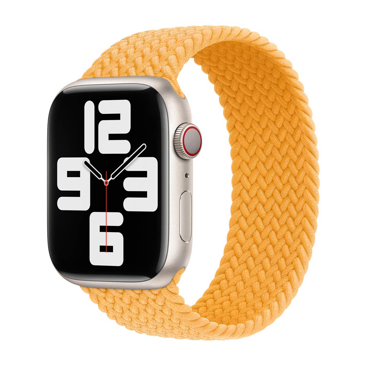 Bracelet Solo tressé Apple Watch | 44/45/46/49 mm - Taille 11 - Maize