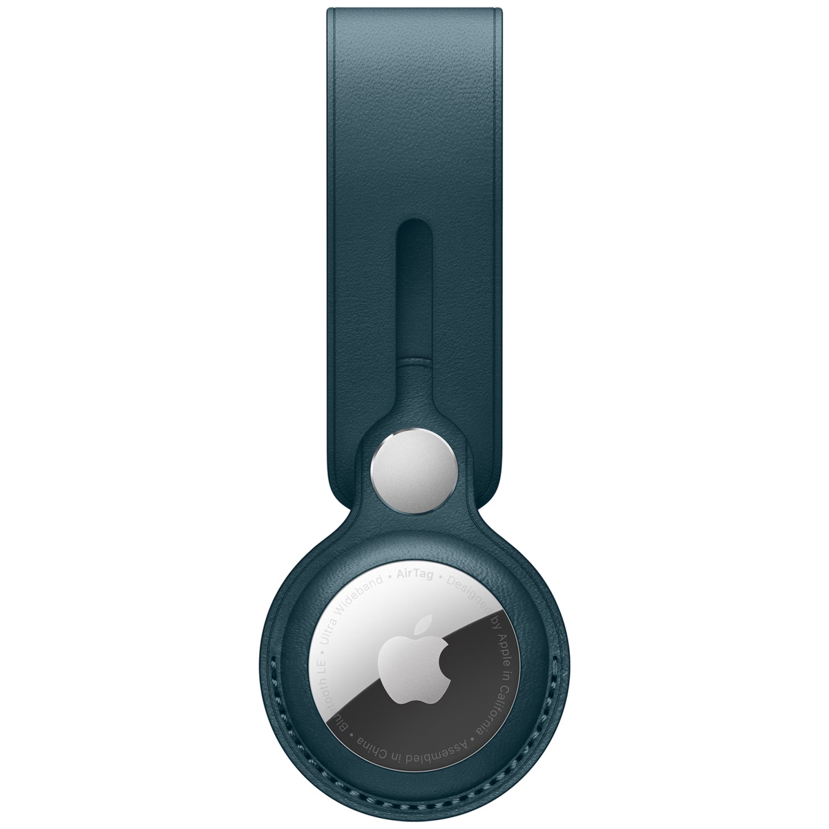 Leather Loop voor de Apple AirTag - Baltic Blue