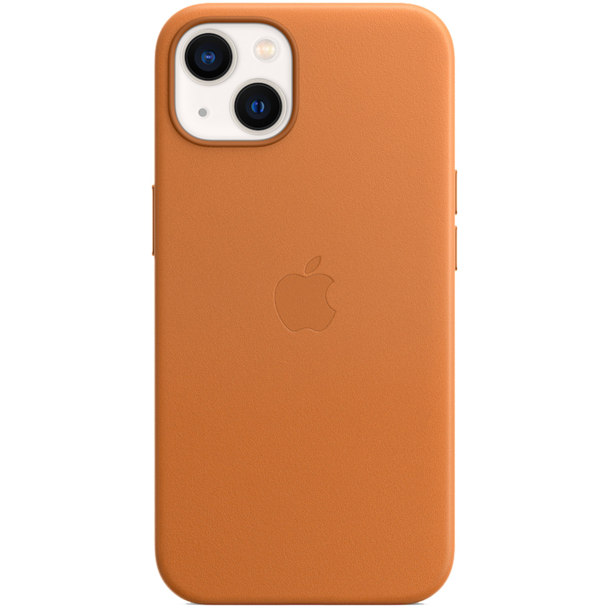 Leather Backcover MagSafe voor de Apple iPhone 13 - Golden Brown