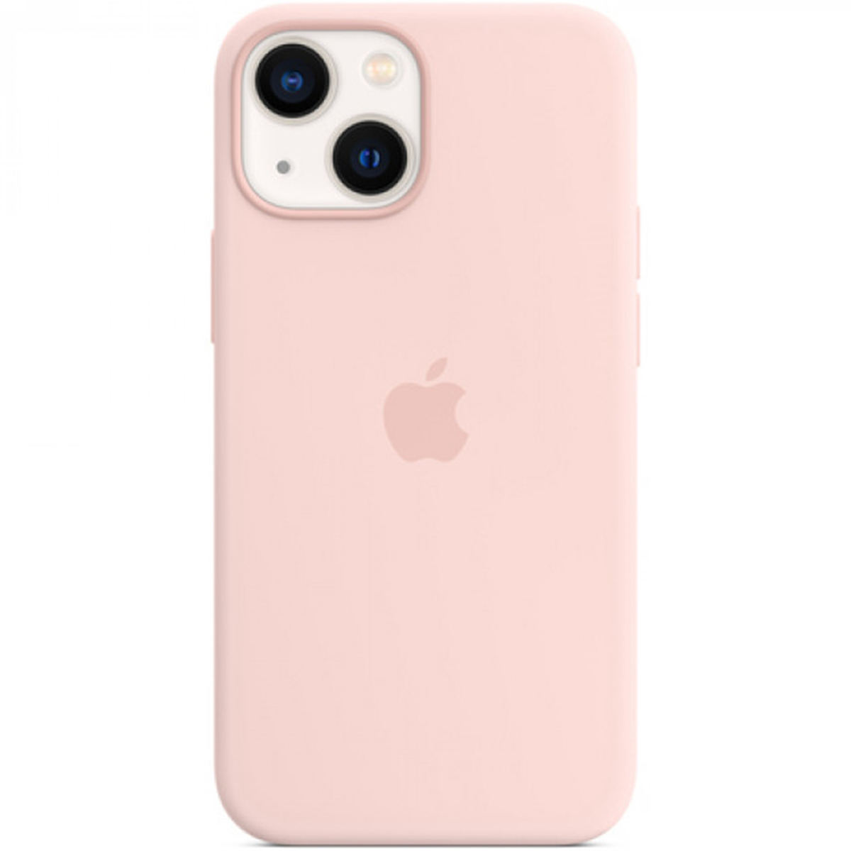 Silicone Backcover MagSafe voor de Apple iPhone 13 Mini - Chalk Pink