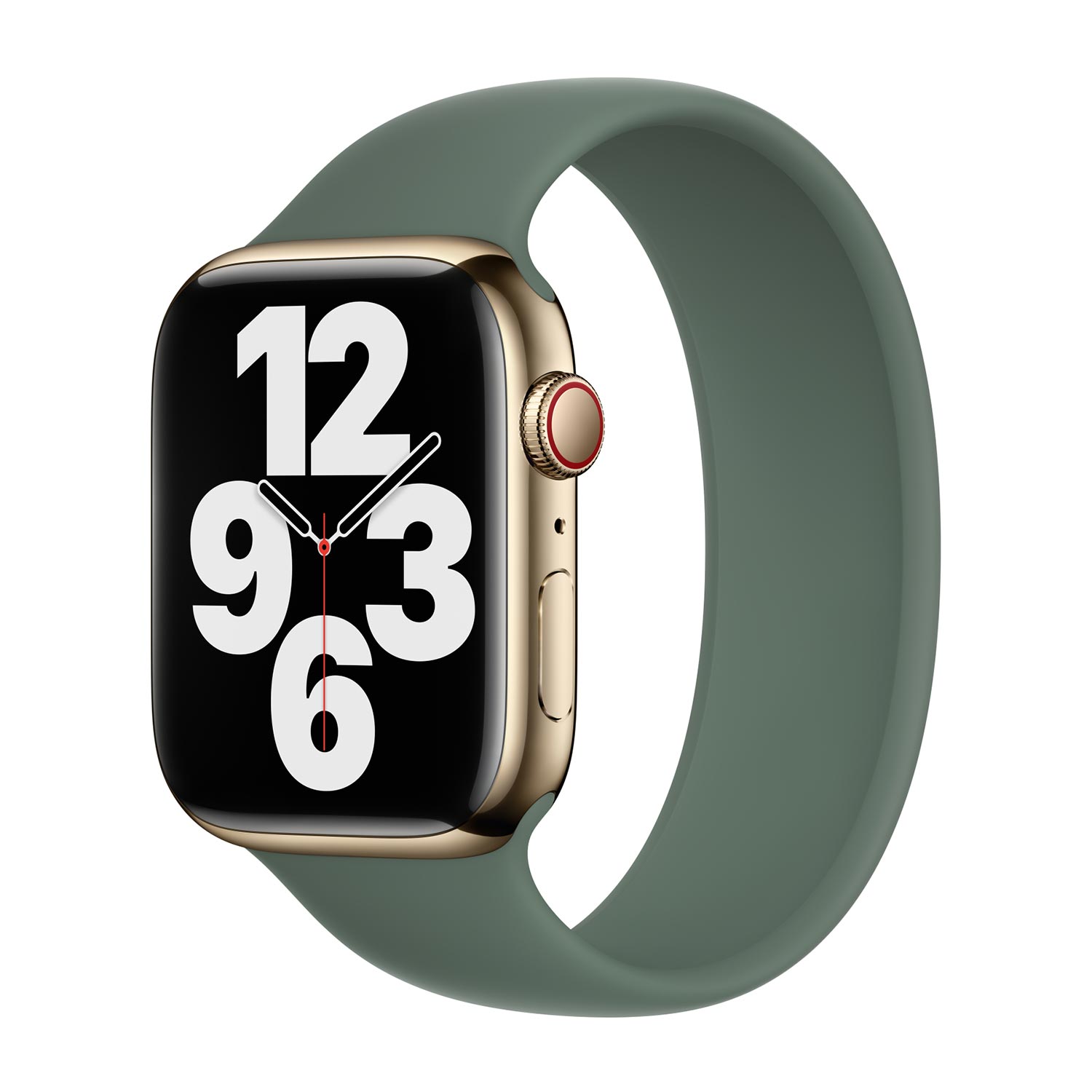 Siliconen solobandje voor de Apple Watch | 38/40/41/42 mm - Maat 3 - Eucalyptus