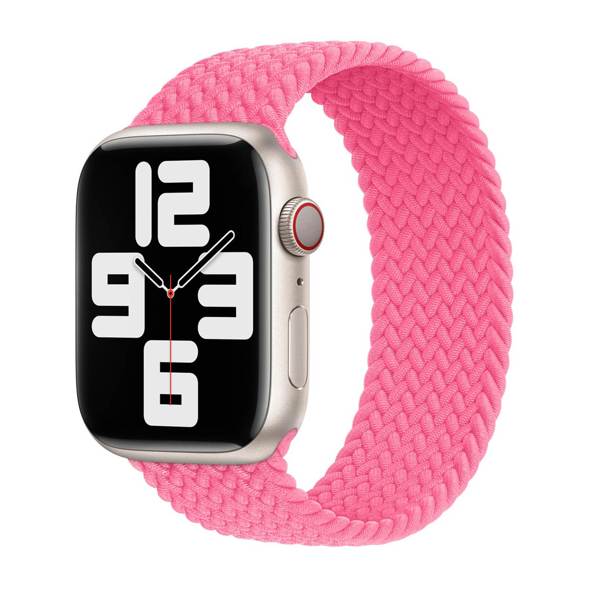 Bracelet Solo tressé Apple Watch | 38/40/41/42 mm - Taille 1 - Flamingo