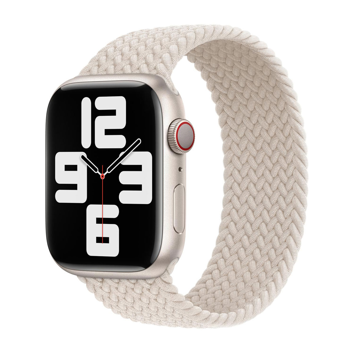 Bracelet Solo tressé Apple Watch | 38/40/41/42 mm - Taille 9 - Starlight