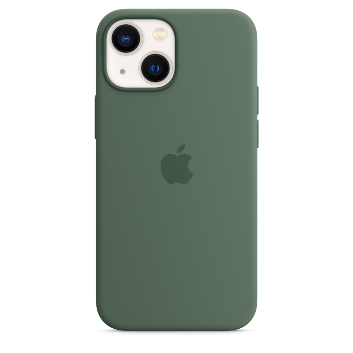 Silicone Backcover MagSafe voor de Apple iPhone 13 Mini - Eucalyptus