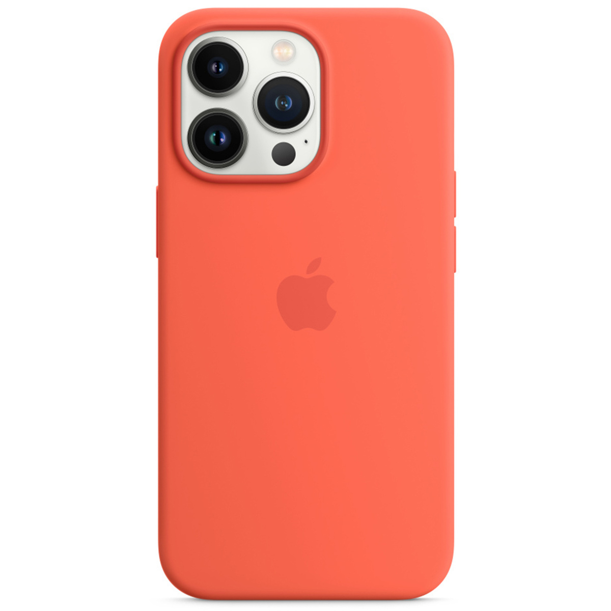 Silicone Backcover MagSafe voor de Apple iPhone 13 Pro - Nectarine