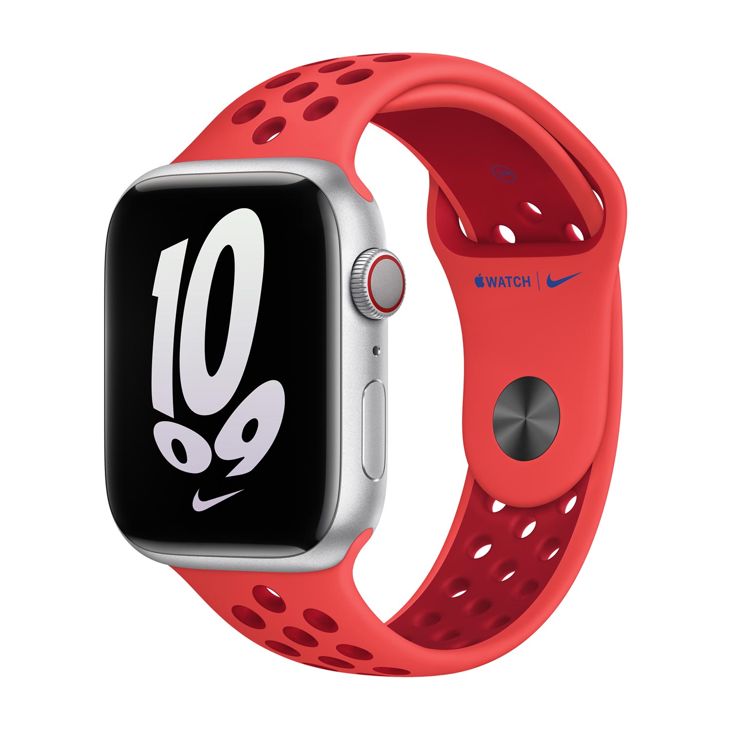Nike Sport Band voor de Apple Watch | 38/40/41/42 mm - Maat S/M - Bright Crimson / Gym Red