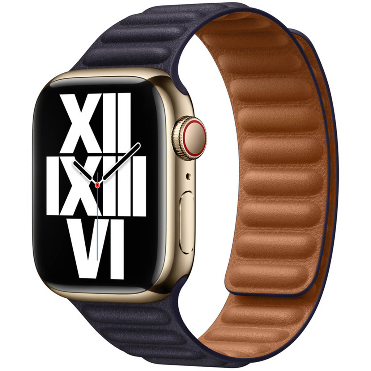 Leather Link bandje voor de Apple Watch | 38/40/41/42 mm - Maat M/L - Ink