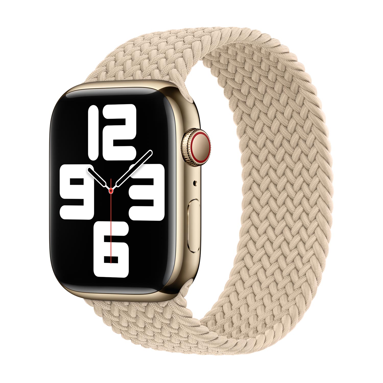Bracelet Solo tressé Apple Watch | 38/40/41/42 mm - Taille 3 - Beige