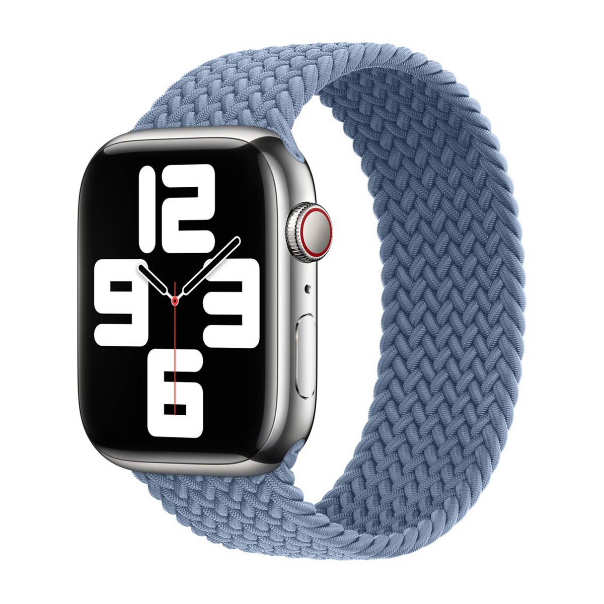 Bracelet Solo tressé Apple Watch | 44/45/46/49 mm - Taille 6 - Slate Blue