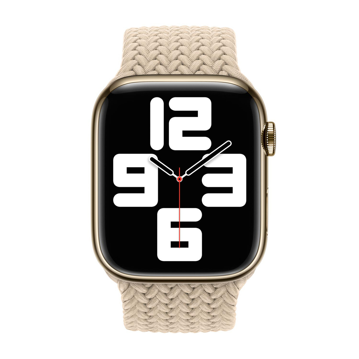 Bracelet Solo tressé Apple Watch | 44/45/46/49 mm - Taille 4 - Beige