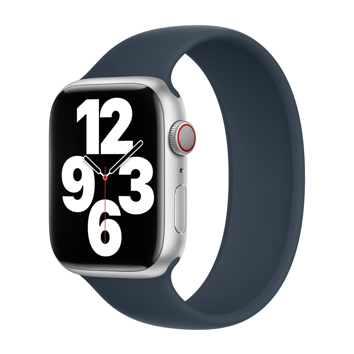 Siliconen solobandje voor de Apple Watch | 38/40/41/42 mm - Maat 6 - Storm Blue