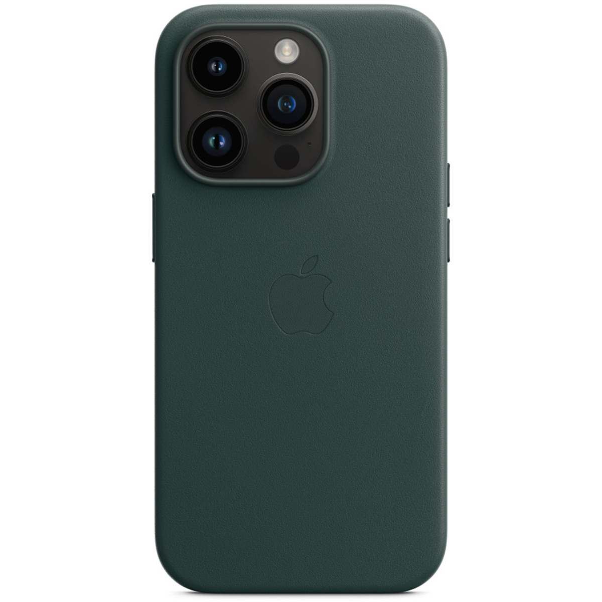 Leather Backcover MagSafe voor de Apple iPhone 14 Pro - Forest Green
