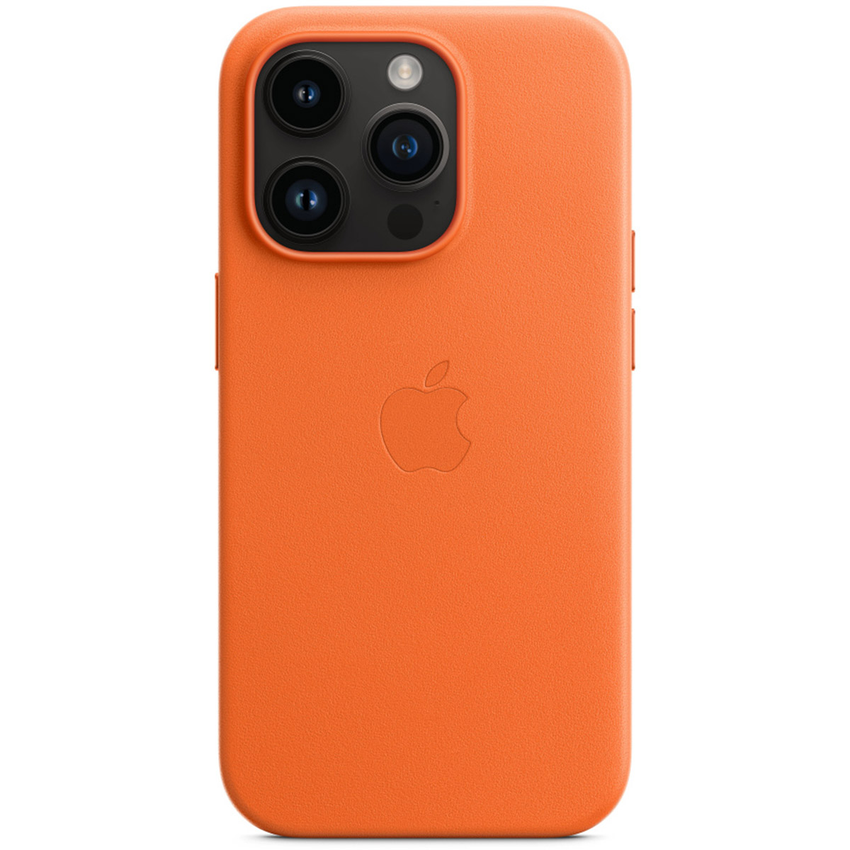 Coque Leather MagSafe Apple iPhone 14 Pro - Orange