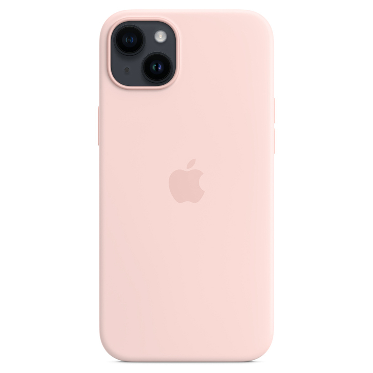 Silicone Backcover MagSafe voor de Apple iPhone 14 Plus - Chalk Pink