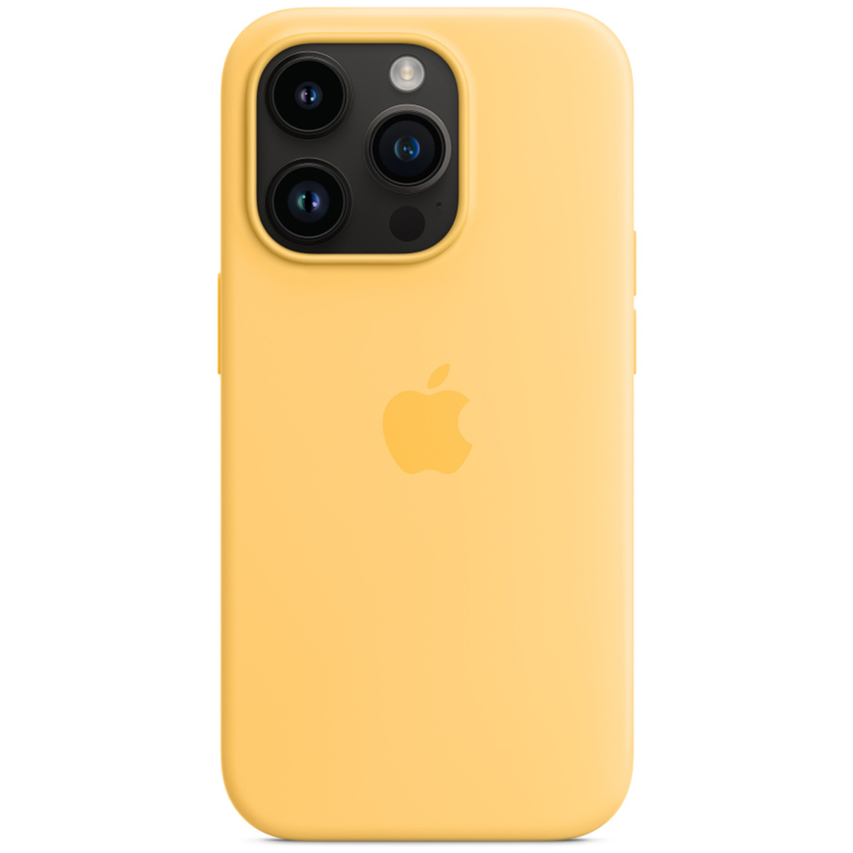 Silicone Backcover MagSafe voor de Apple iPhone 14 Pro - Sunglow