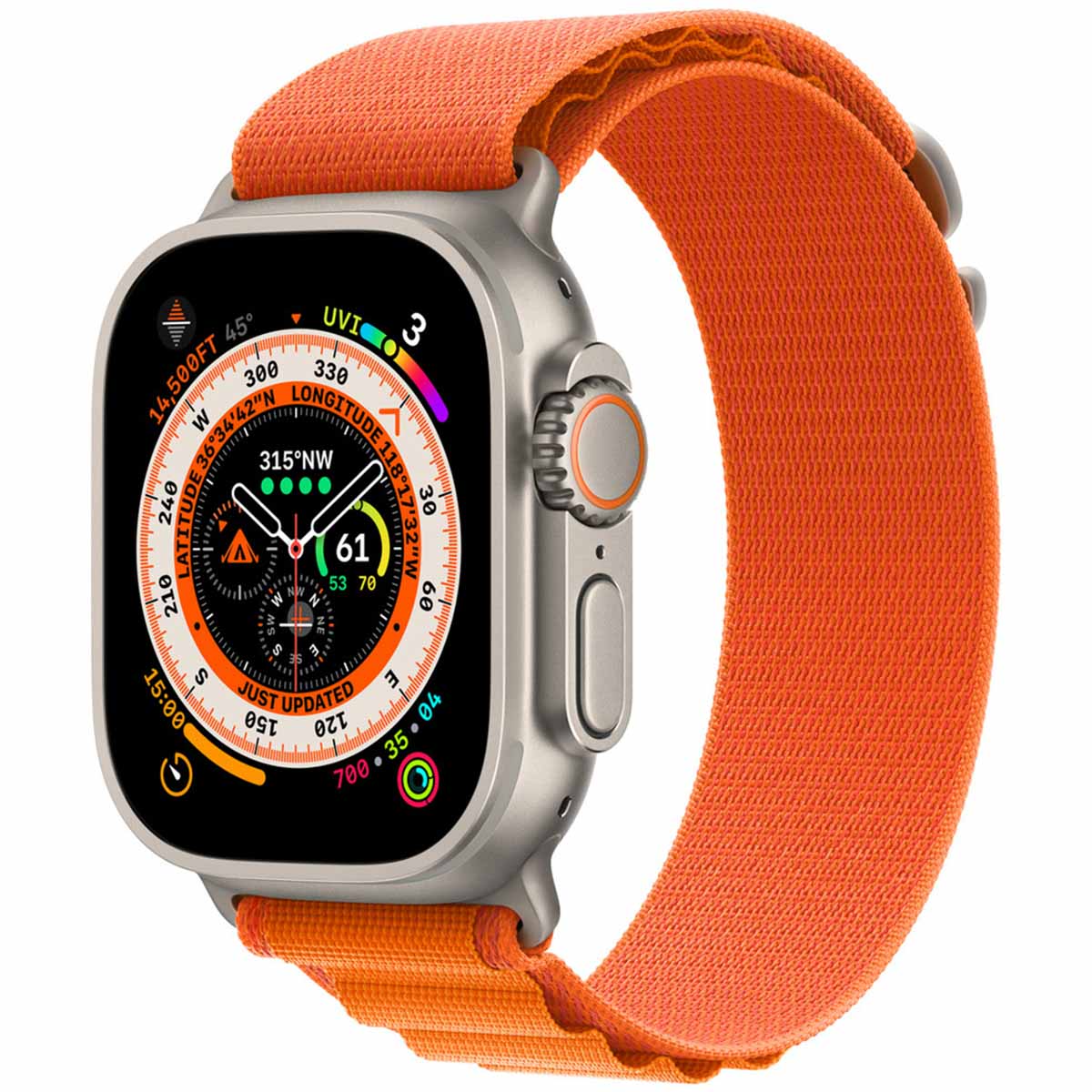 Alpine Loop Band voor de Apple Watch | 44/45/46/49 mm - Maat S - Orange
