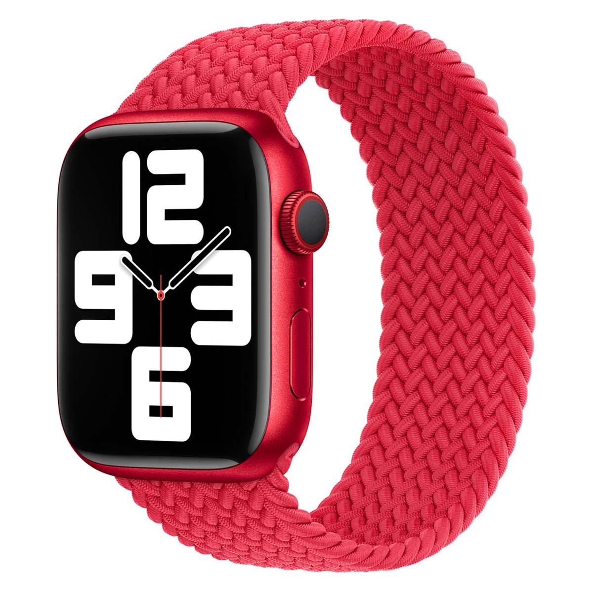 Bracelet Solo tressé Apple Watch | 44/45/46/49 mm - Taille 1 - (Product) Red