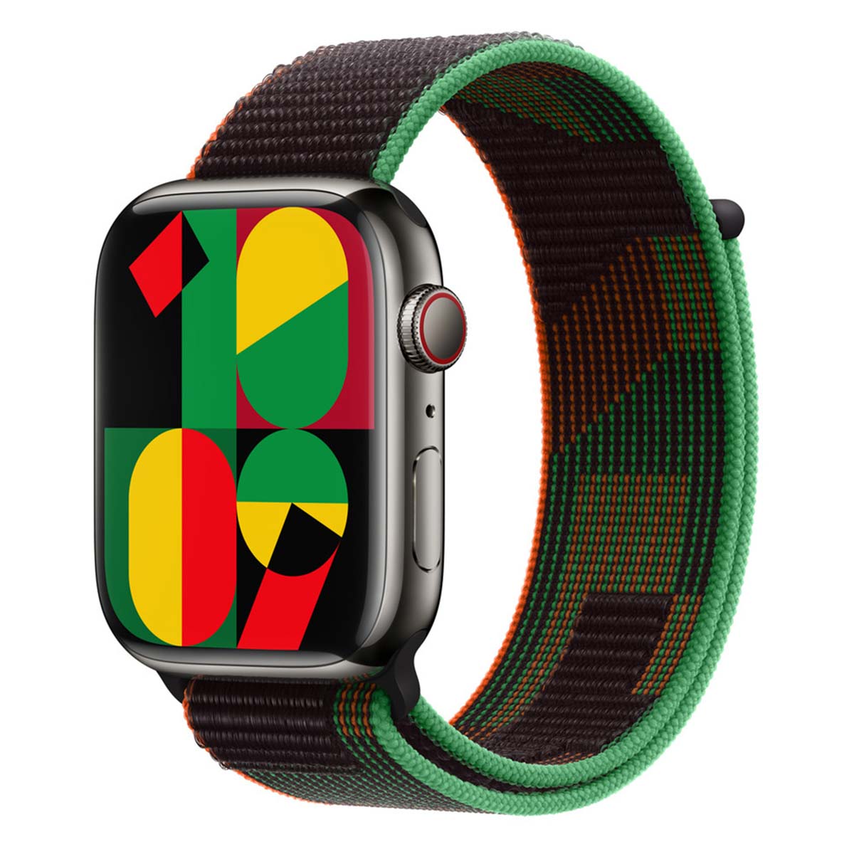 Sport Loop band voor de Apple Watch | 44/45/46/49 mm - Black Unity